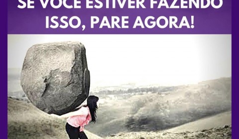 Se você estiver fazendo isso, pare agora