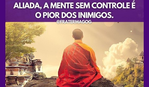 A MENTE DOMINADA É A MELHOR ALIADA, A MENTE SEM CONTROLE É O PIOR DOS INIMIGOS